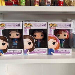 VAULTED Gilmore Girls Funko Pop Set - Rory, Lorelai, & Sookie (#401-403) NIB